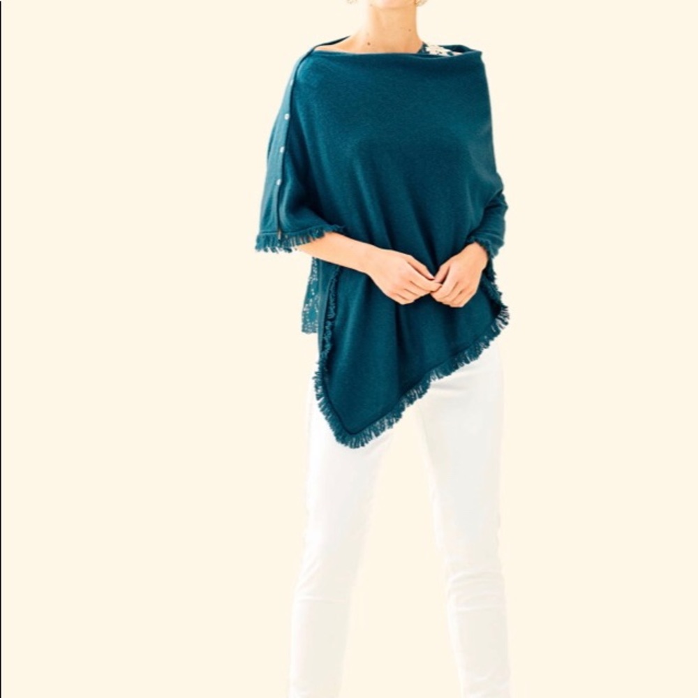 Lilly Pulitzer Harp Cashmere Fringe Wrap